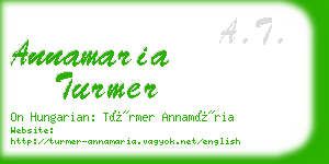 annamaria turmer business card